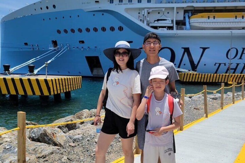 At the port in Roatan