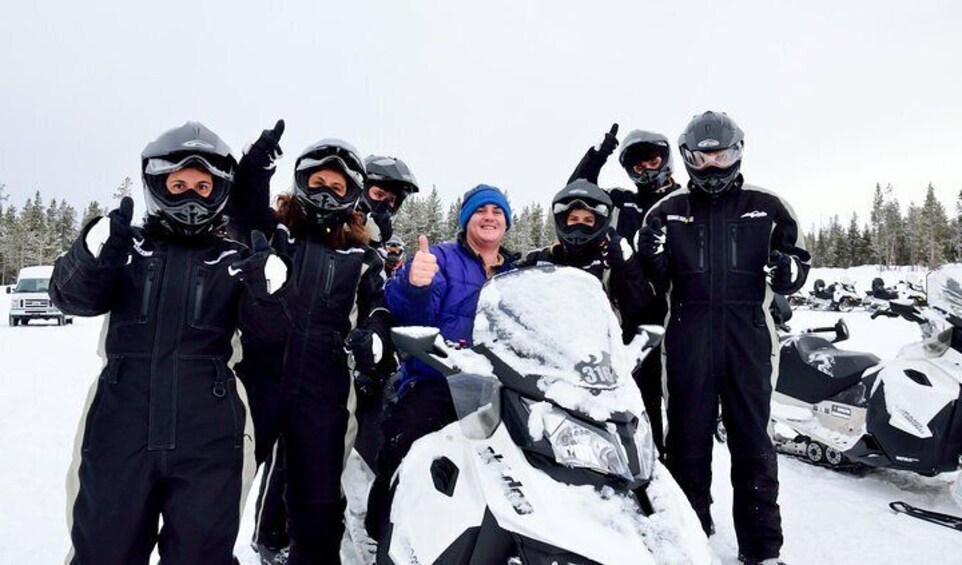 Snowmobiling in Yellowstone