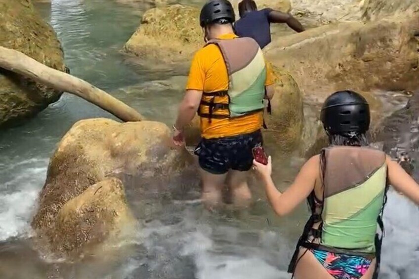 Waterfalls/Riverwalk-River Tubing & Beach from Falmouth Jamaica