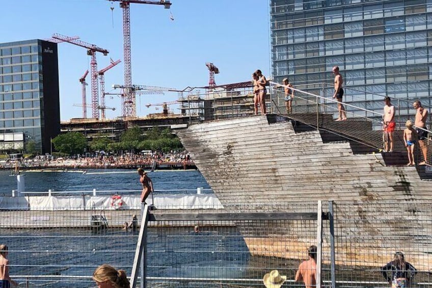 Summer bathing in Copanhagen