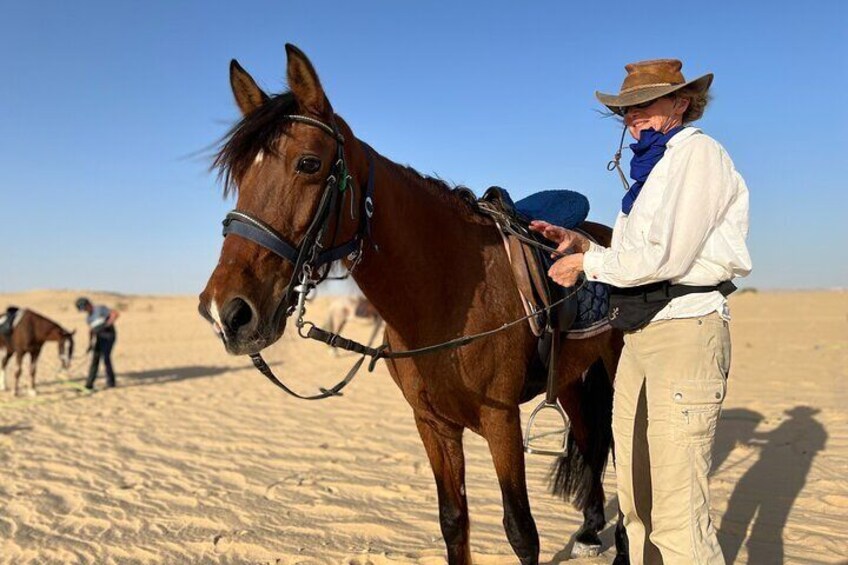the authentic Tozeur on horseback