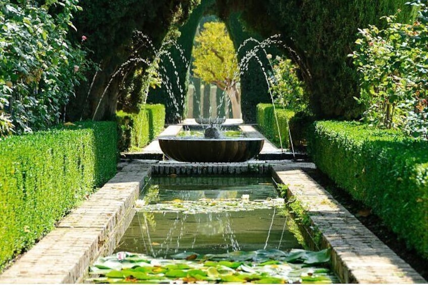 Generalife Gardens in the Alhambra