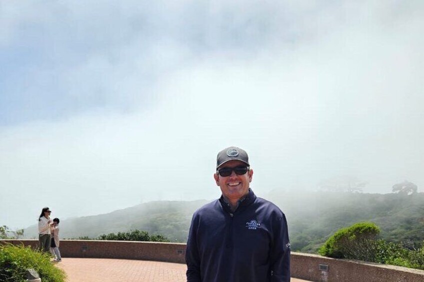 Fog rolling in at Cabrillo Monument.