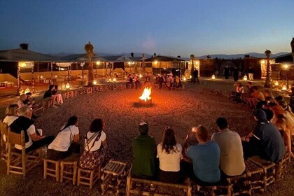 Best Sunset Dinner Show and Camel Ride in Agafay Desert