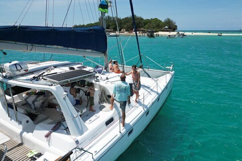 All-Inclusive Private 8-hour Catamaran Charter in Stone Town