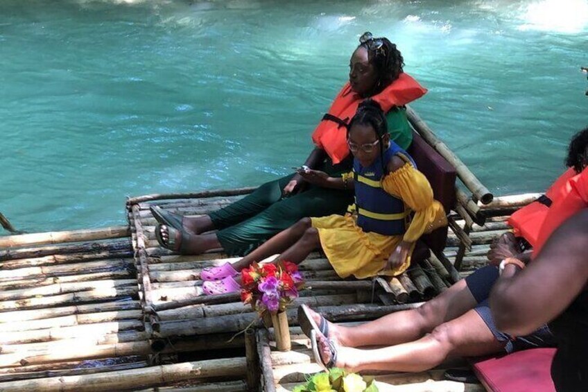 Bamboo River Rafting on the White River. 
On the dock getting ready to cruise the White River.