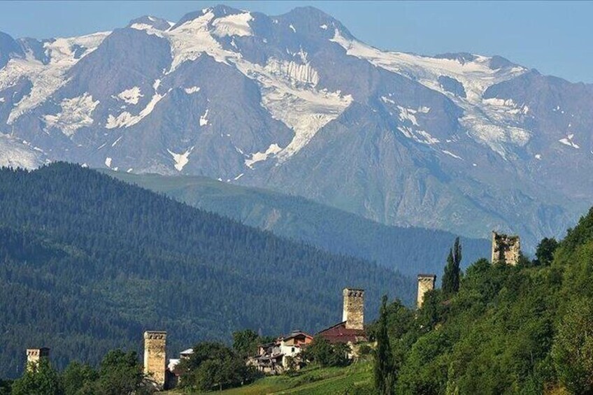 Hiking to the Georgian mountains of the Caucasus