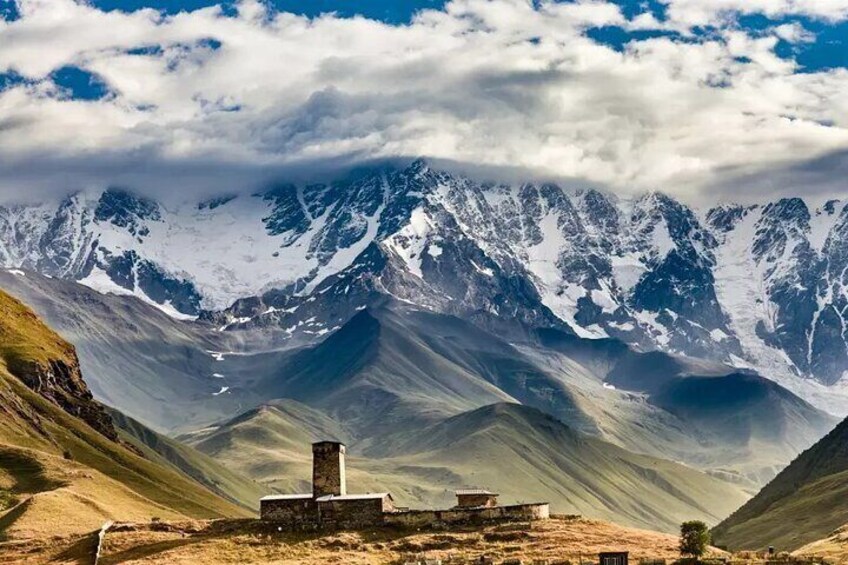 Hiking to the Georgian mountains of the Caucasus