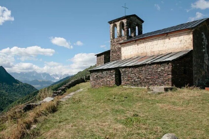 Hiking to the Georgian mountains of the Caucasus