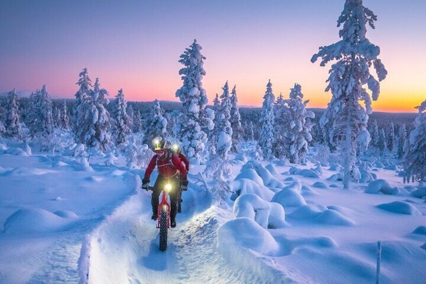  Winter afternoon group Ride in Saariselkä