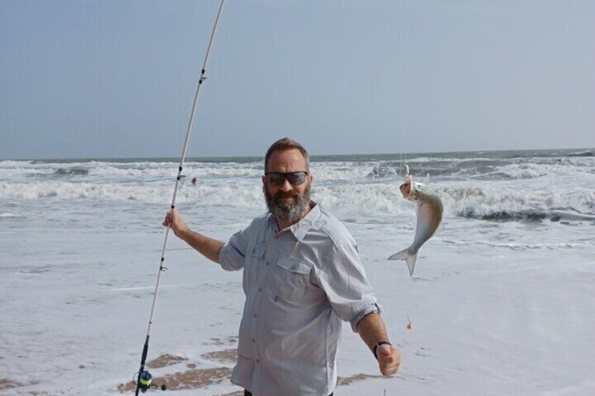 Want a taste of adventure? Embark on an enthralling 3-hour beach fishing experience. 