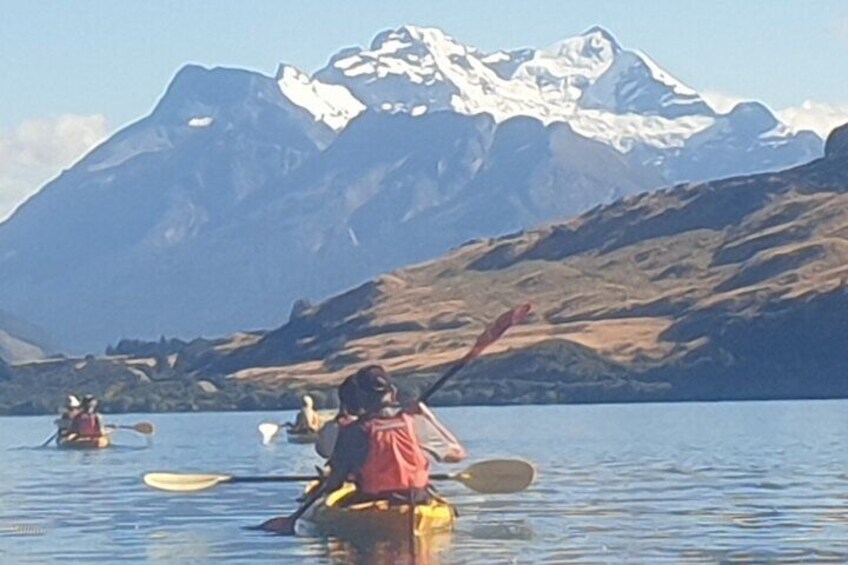 Paddling with among the Southern Alps