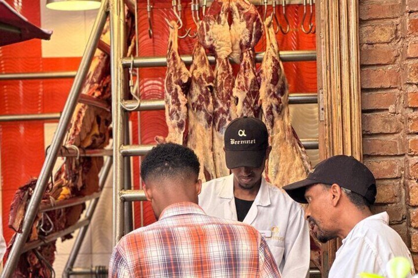 Eating raw meat in Ethiopia has been associated with cultural practises. Ox is the most common meat consumed, but for some Ethiopians, eating raw goat— is also very popular.
