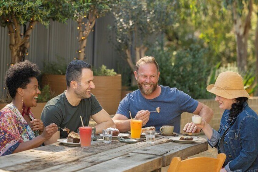 Morning tea at Bloom Cafe where your tour starts