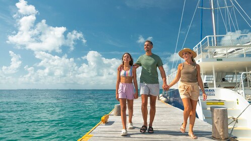 CATAMARAN To Isla Mujeres: Day or Sunset Tour by Xcaret