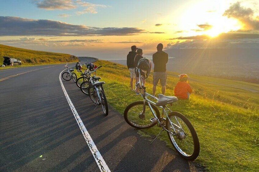 Private Haleakala Sunset Golden Hour Bike Tour 