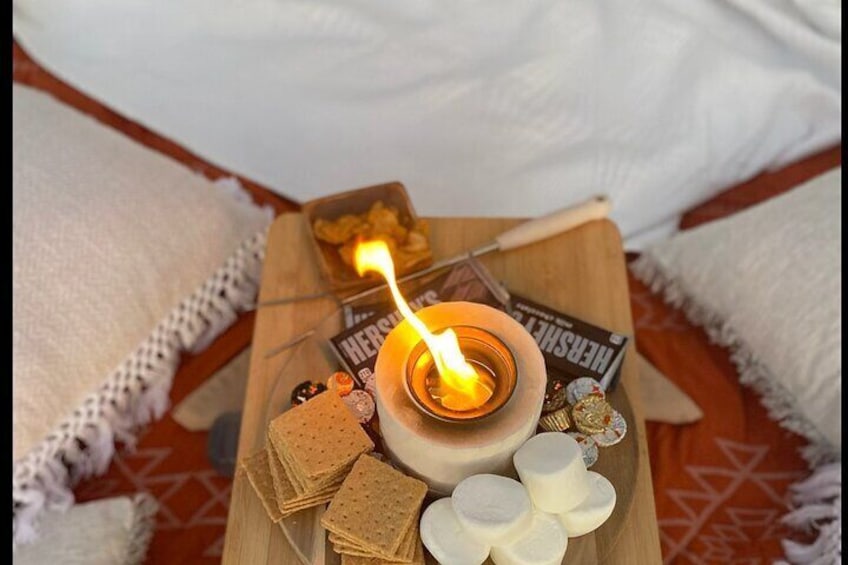 S'mores and Star Gazing on Hidden Beach 