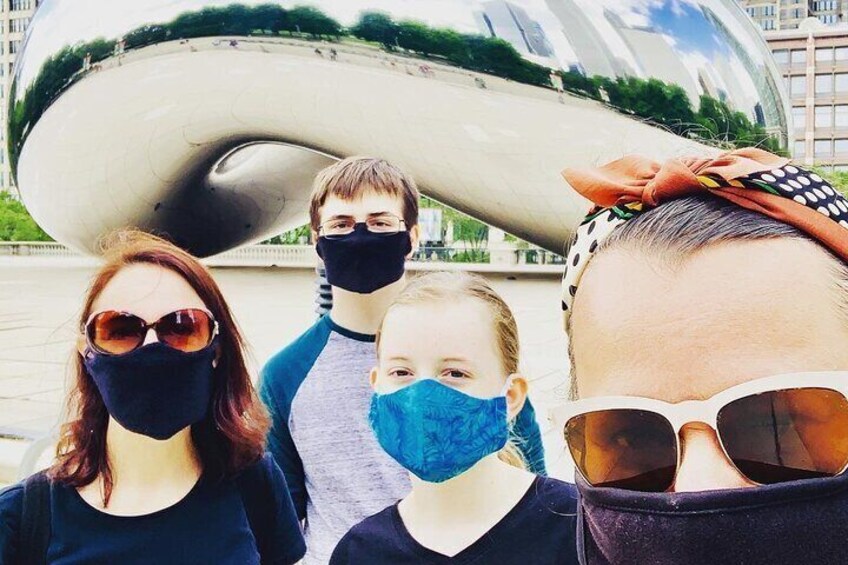 Visiting Millennium Park during COVID-19: wearing masks and keeping our distance 