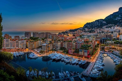 Mónaco, Montecarlo, Eze Paisaje de Día y de Noche Tour Privado