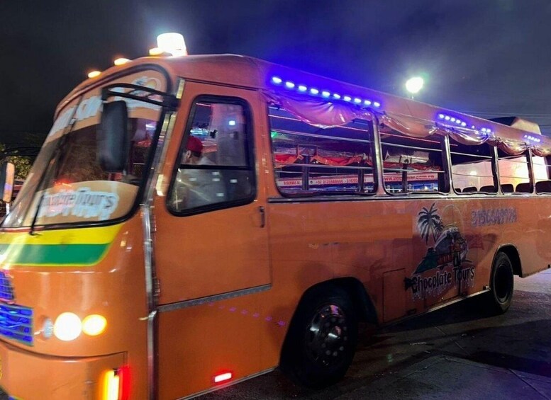 Picture 9 for Activity Cartagena: Funnytour at Chiva Party Bus Tour at Night!