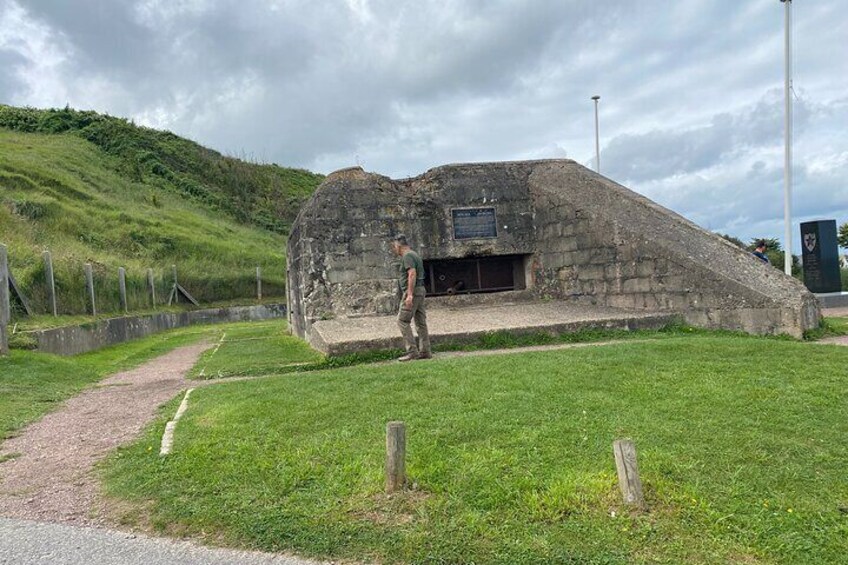 Omaha Beach: one of the many German Bunkers as part of the Atlantic Wall