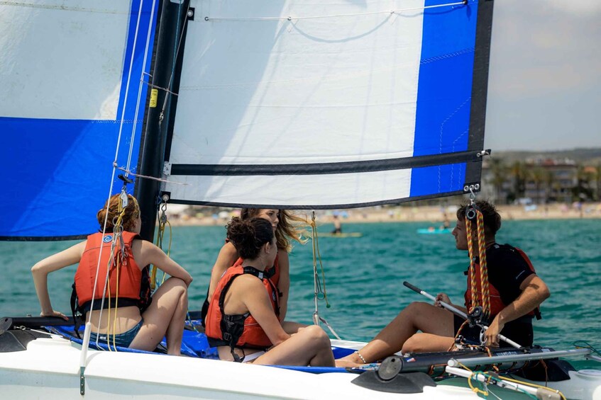 Picture 2 for Activity Vilanova i la Geltrú: 2-Hour Catamaran Guided Tour