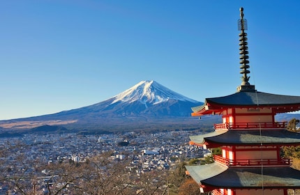 โตเกียว: ทัวร์รถบัสชมภูเขาไฟฟูจิและทะเลสาบคาวากุจิ 1 วัน