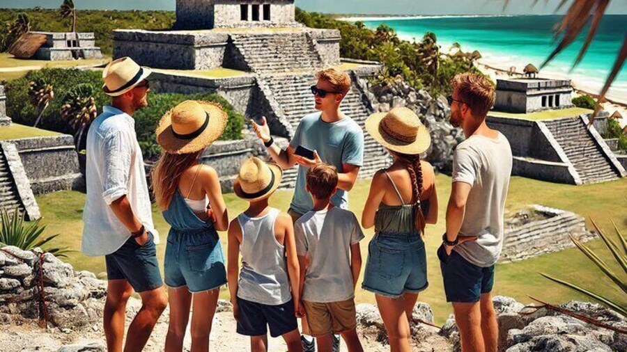 4 Highlights in 1 Day: Tulum, Cobá, Cenote & Playa del Carmen!
