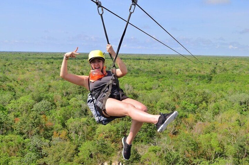 Full Adrenaline Day in Tulum with ATVs, Zipline, and Cenote
