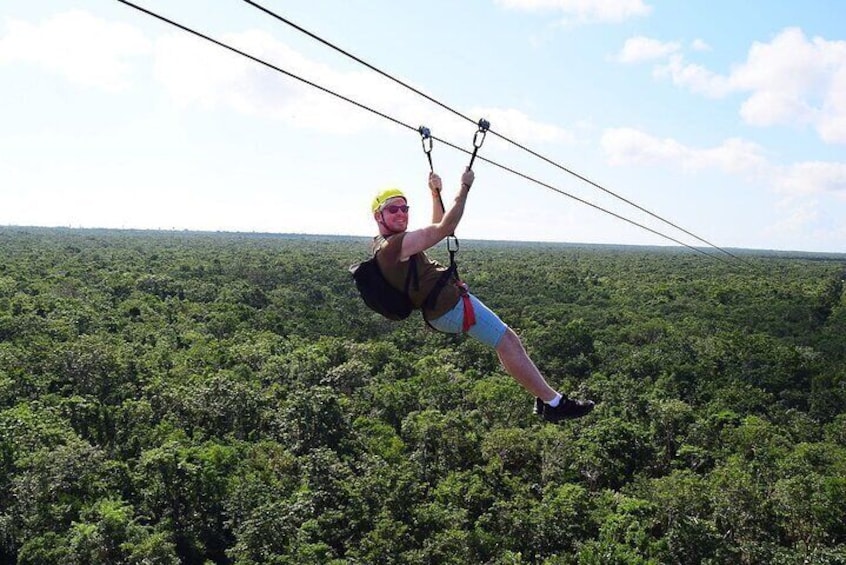 Full Adrenaline Day in Tulum with ATVs, Zipline, and Cenote