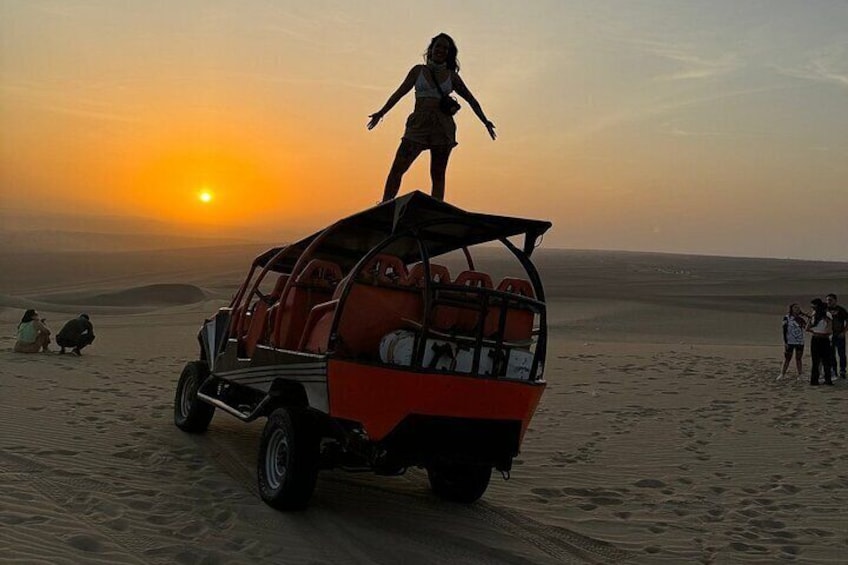 Huacachina Buggy at sunset