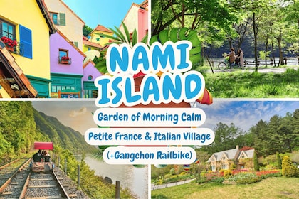 Seoul: Nami Island, Garden and Petite France with Railbike