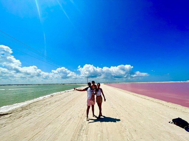 Adventure to Las Coloradas, Rio Lagartos & Cancunito Beach from Merida