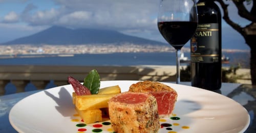 Nápoles: cena romántica en la terraza de la azotea