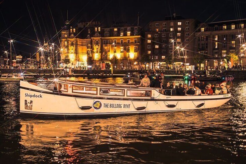 The Bulldog Boat Smoke-Friendly Cruise with 2 Drinks in Amsterdam