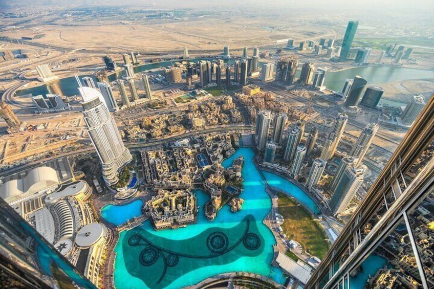 Dubai City View from Burj Khalifa Tower