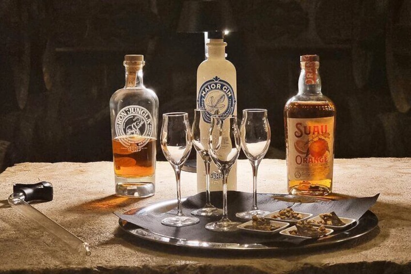 Palma Distillery Tour with 6 Spirits and Gourmet Tapas Tasting