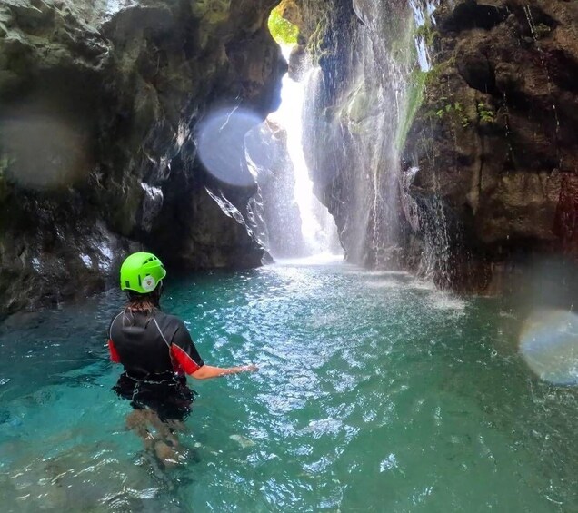 River trekking at amazing Kourtaliotiko gorge