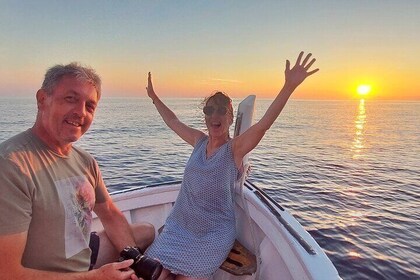 Sunset private boat tour of Cinque Terre with traditional ligurian gozzo