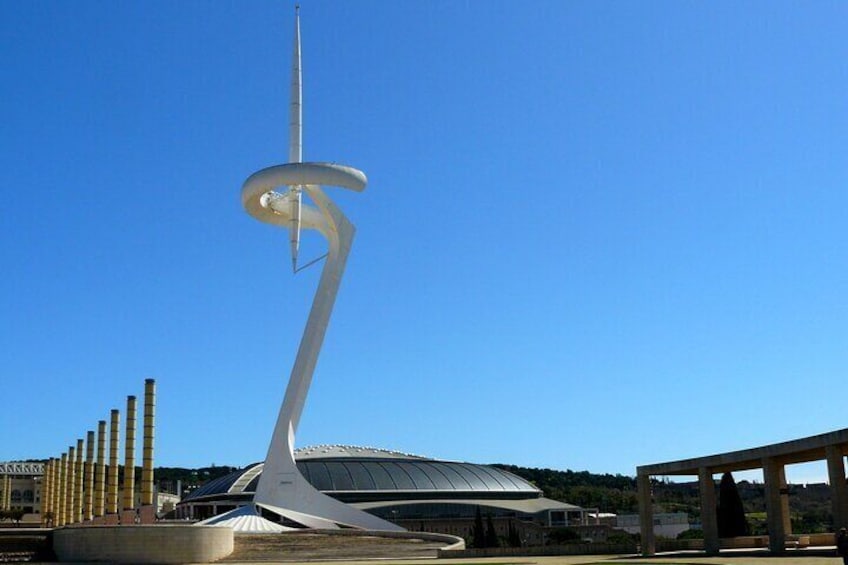 Calatrava tower and the Olympic Ring