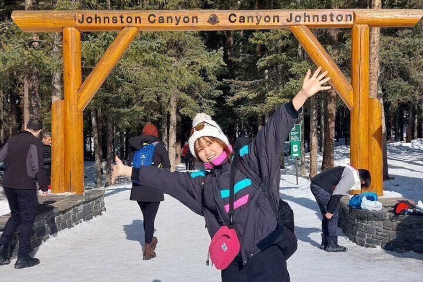 Marble & Johnston Canyon Ice-walk Tour from Calgary