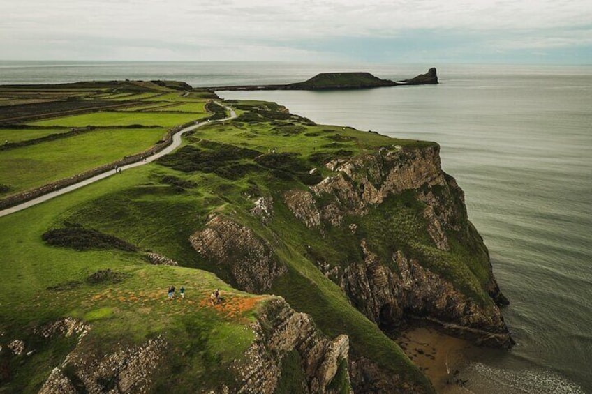 9 Hour Tour from Cardiff to Mumbles Three Cliffs Worms Head Gower