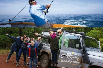 Azores: tour de día completo por tierra y océano con almuerzo al aire libre