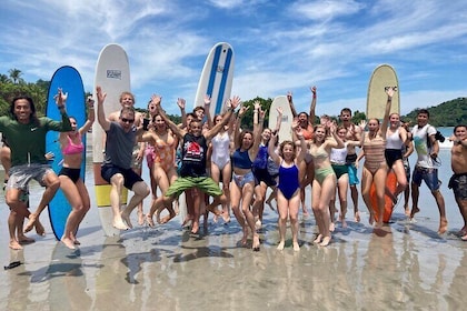 Surf lessons at Manuel Antonio Beach