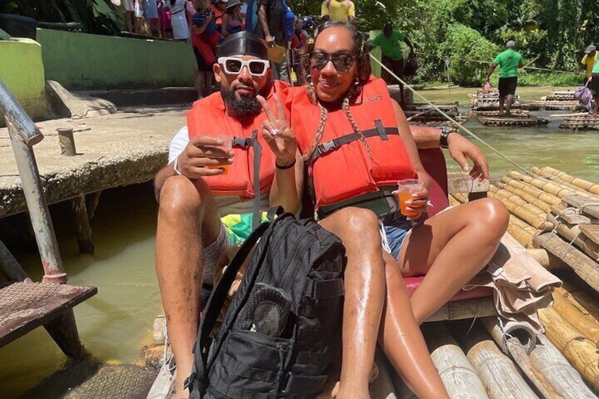 Private Bamboo Rafting with Limestone Massage from Montego Bay