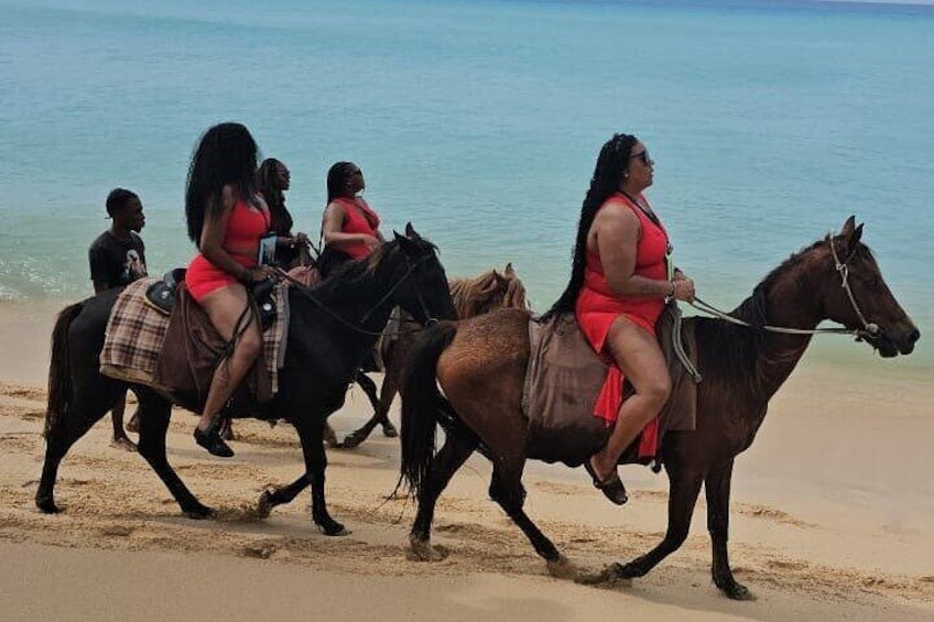 Horseback Riding at Sandy Beach in Antigua