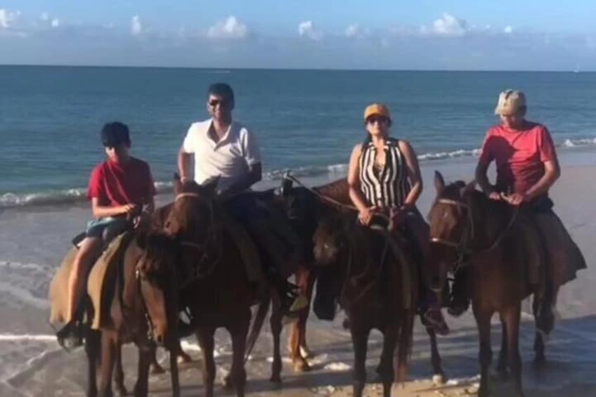 Horseback Riding at Sandy Beach in Antigua