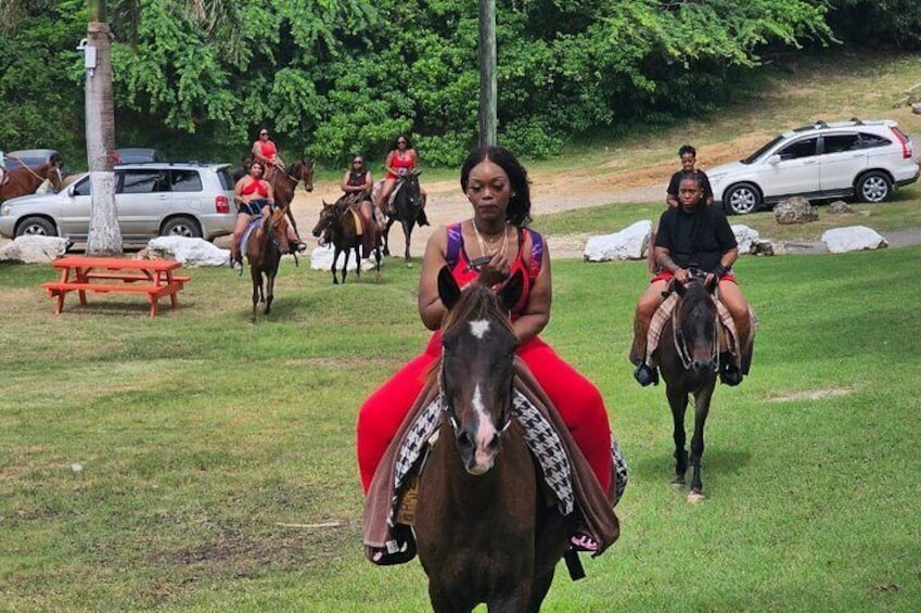 Horseback Riding at Sandy Beach in Antigua