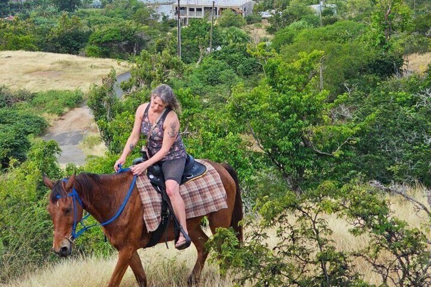 Horseback Riding at Sandy Beach in Antigua