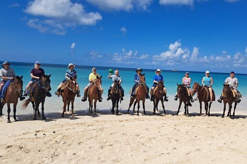 Horseback Riding at Sandy Beach in Antigua